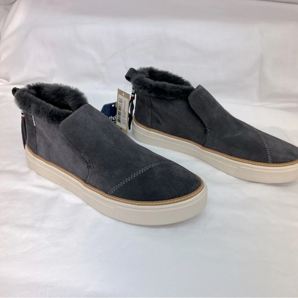 NWT TOMS Ortholite Paxton Sneaker in color Forged Iron Grey. - Picture 3 of 12